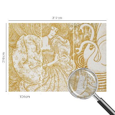 Groot fotobehang Vrouwelijke elegantie