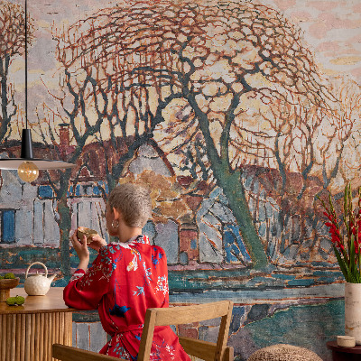 Fotobehang vlies Idyllisch landschap