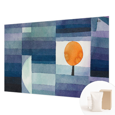 Vliesbehang fotobehang met een abstracte boomprint