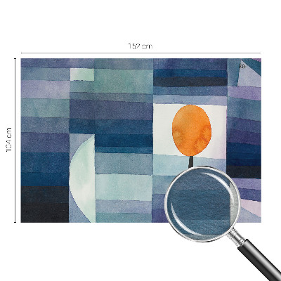 Vliesbehang fotobehang met een abstracte boomprint