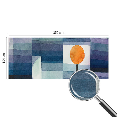 Vliesbehang fotobehang met een abstracte boomprint
