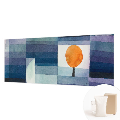 Vliesbehang fotobehang met een abstracte boomprint