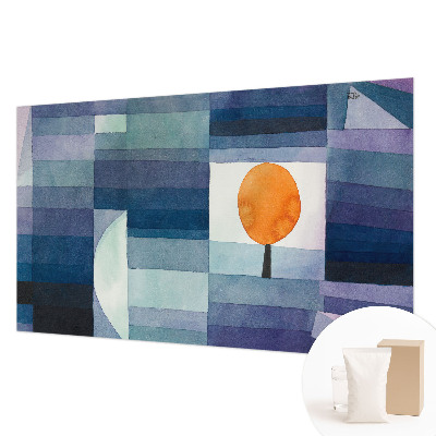 Vliesbehang fotobehang met een abstracte boomprint