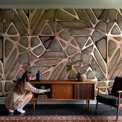 Fotobehang met een geometrisch patroon