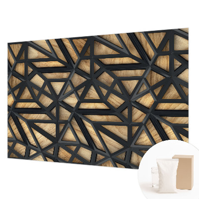Muurbehang met geometrisch patroon