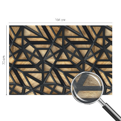 Muurbehang met geometrisch patroon