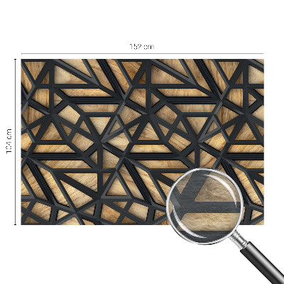 Muurbehang met geometrisch patroon