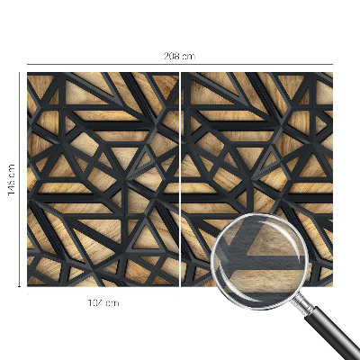 Muurbehang met geometrisch patroon
