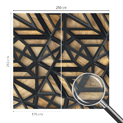Muurbehang met geometrisch patroon