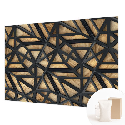 Muurbehang met geometrisch patroon