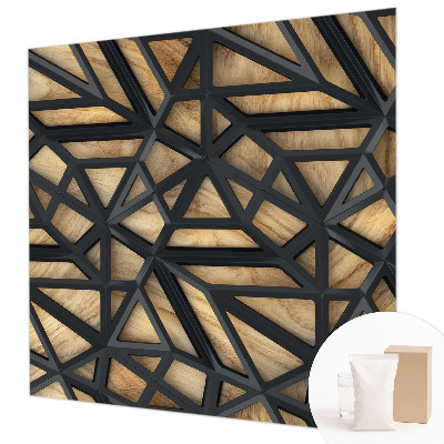 Muurbehang met geometrisch patroon