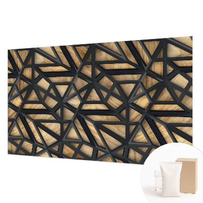 Muurbehang met geometrisch patroon