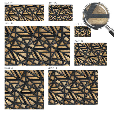 Muurbehang met geometrisch patroon