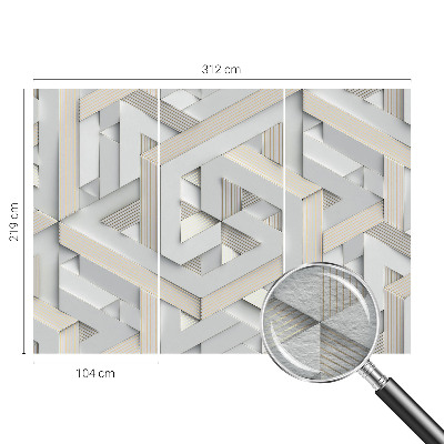 Fotobehang op maat Illusoire vormen