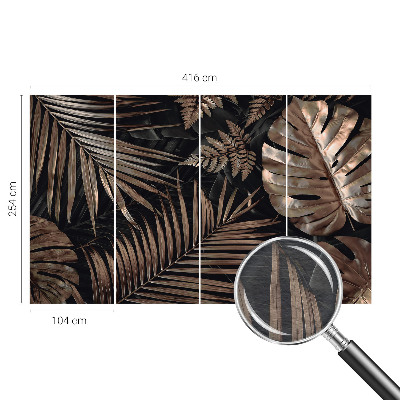 Foto behang op maat Exotische bladeren