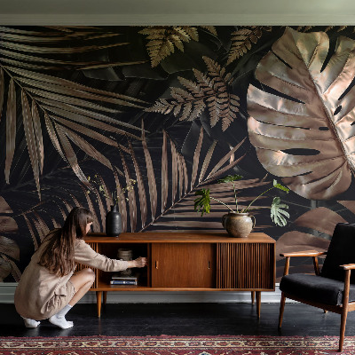 Foto behang op maat Exotische bladeren