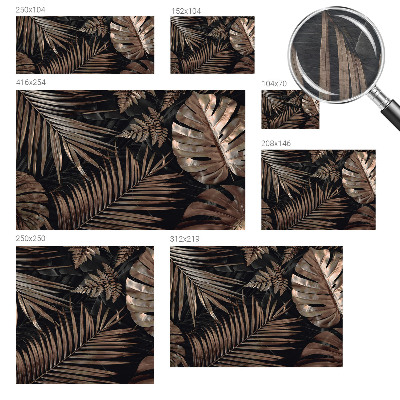 Foto behang op maat Exotische bladeren