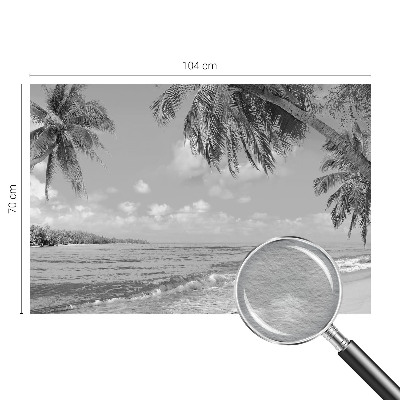 Fotobehang slaapkamer met tropisch paradijs-motief