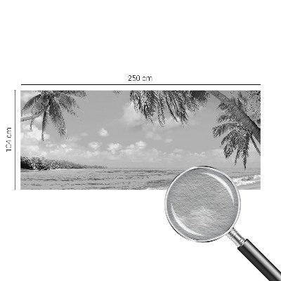 Fotobehang slaapkamer met tropisch paradijs-motief