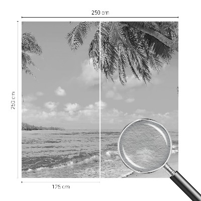 Fotobehang slaapkamer met tropisch paradijs-motief