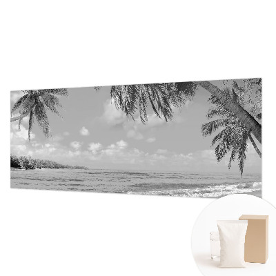 Fotobehang slaapkamer met tropisch paradijs-motief