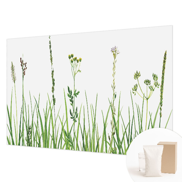 Fotobehang voor slaapkamer met een subtiel bloemenmotief