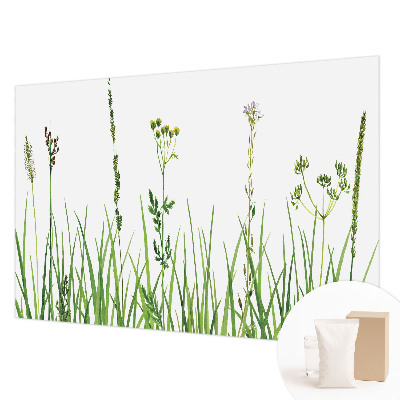 Fotobehang voor slaapkamer met een subtiel bloemenmotief