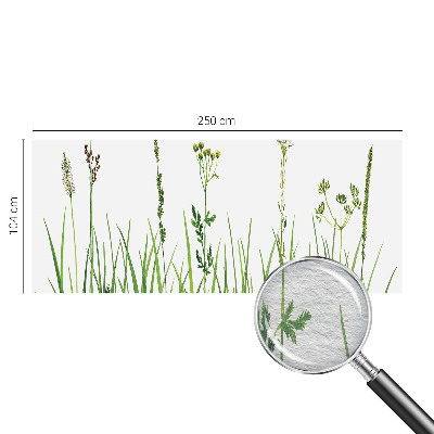 Fotobehang voor slaapkamer met een subtiel bloemenmotief