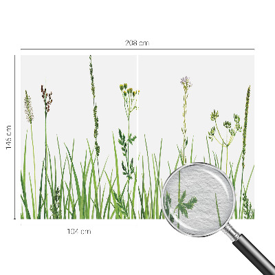 Fotobehang voor slaapkamer met een subtiel bloemenmotief