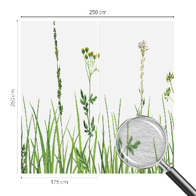 Fotobehang voor slaapkamer met een subtiel bloemenmotief