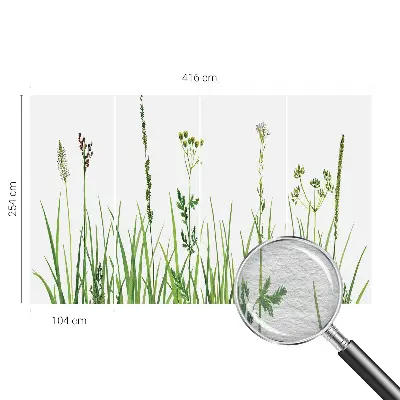 Fotobehang voor slaapkamer met een subtiel bloemenmotief
