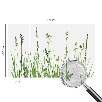 Fotobehang voor slaapkamer Subtiele flora