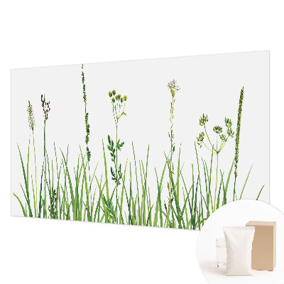 Fotobehang voor slaapkamer met een subtiel bloemenmotief