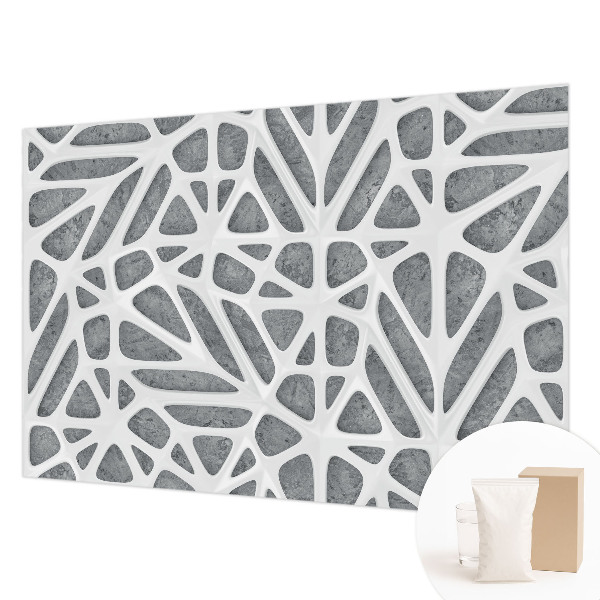 Premium fotobehang met een geometrisch netwerkmotief