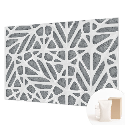 Premium fotobehang met een geometrisch netwerkmotief