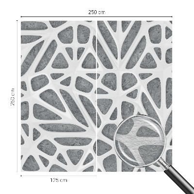 Premium fotobehang Geometrisch netwerk