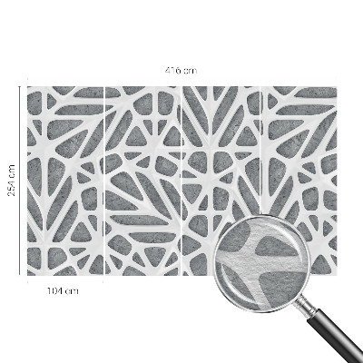 Premium fotobehang Geometrisch netwerk