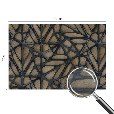 Uniek fotobehang Houten net