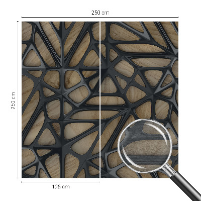 Uniek fotobehang Houten net