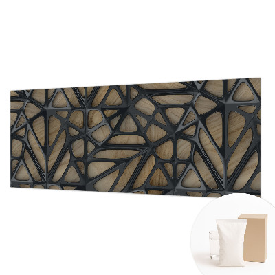 Uniek fotobehang Houten net