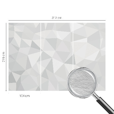 Hoogwaardig fotobehang Driehoekig mozaïek