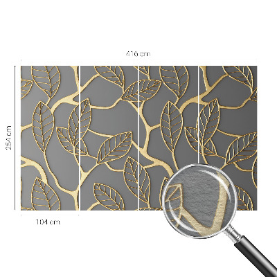 Vliesbehang fotobehang Elegante bladeren