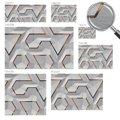 Fotobehang vlies Driedimensionale patronen