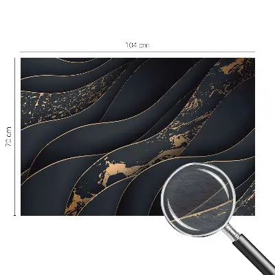 Vliesbehang fotobehang woonkamer met een design van elegante golven