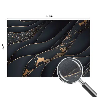 Vliesbehang fotobehang woonkamer met een design van elegante golven