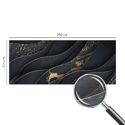 Vliesbehang fotobehang woonkamer met een design van elegante golven