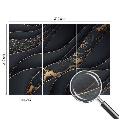 Vliesbehang fotobehang woonkamer Elegante golven