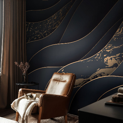 Vliesbehang fotobehang woonkamer Elegante golven