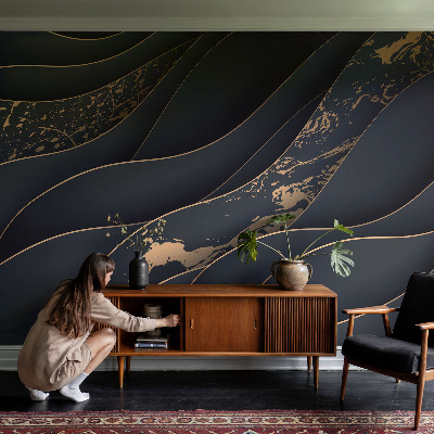 Vliesbehang fotobehang woonkamer Elegante golven