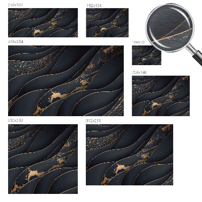 Vliesbehang fotobehang woonkamer Elegante golven
